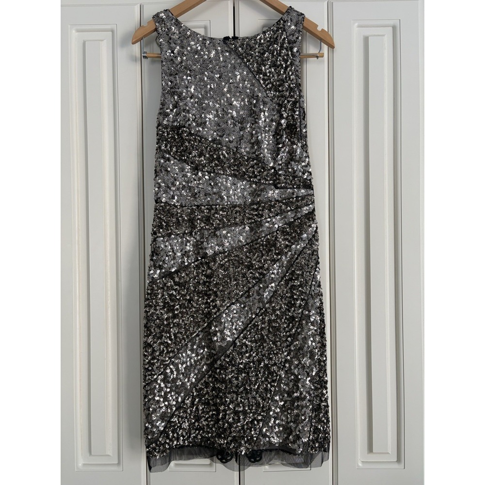 Adrianna Papell Sleeveless Cocktail Formal Dress Bronze Size 10 NWT Party